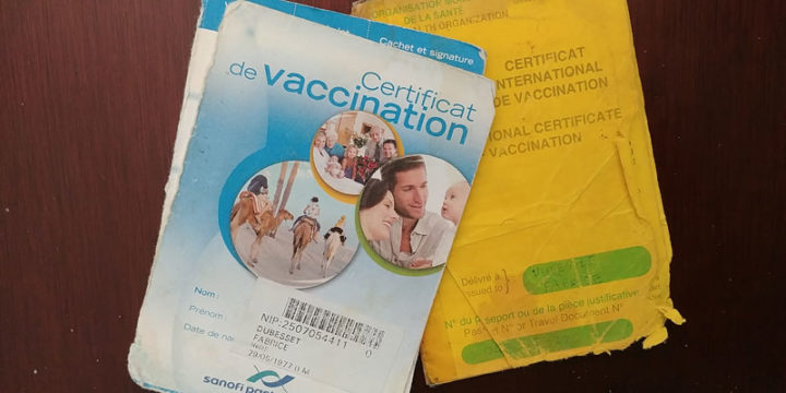carnet de vaccinations internation