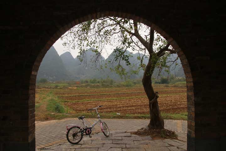 vélo à Yangshuo 