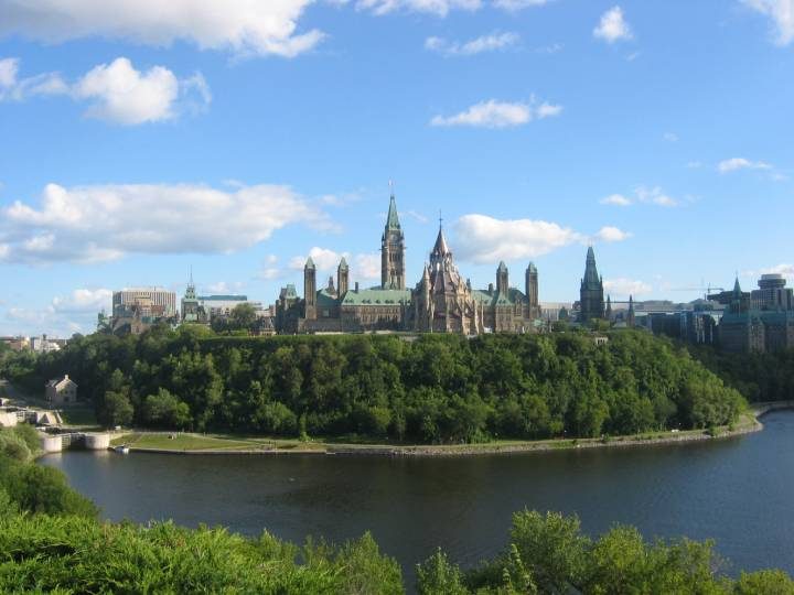 La colline du Parlement d'Ottawa