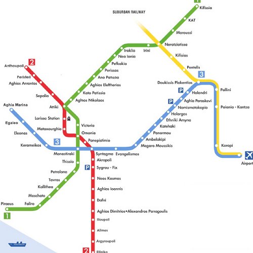 Plan Metro Athenes
