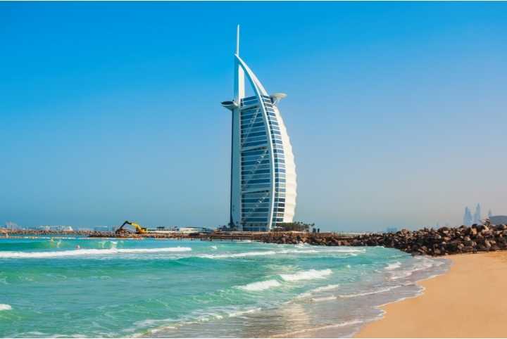 Burj Al Arab Beach, la plage à la vue emblématique