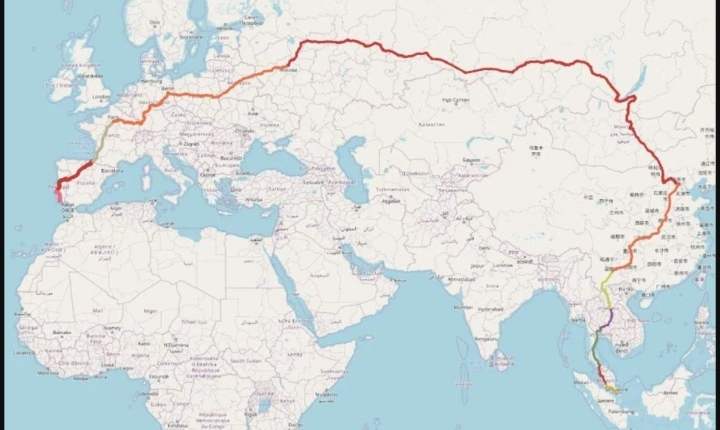 trajet en train le plus long au monde